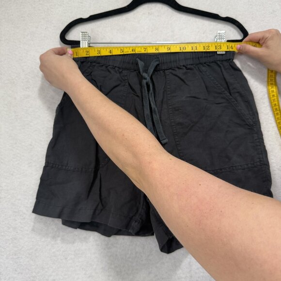 Bridge & Burn Shorts Womens Small Gray Linen Organic Cotton Sustainable Pockets - Picture 2 of 10